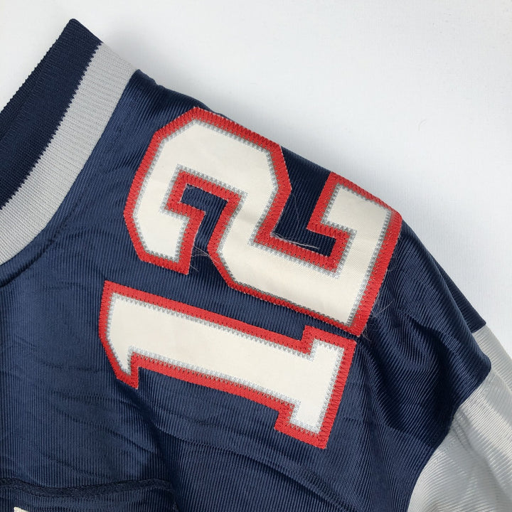 Reebok NFL New England Patriots V-Neck Mesh Game Shirt Football Shirt Men's XL (approx.) polyester navy blue type Vintage Second Hand