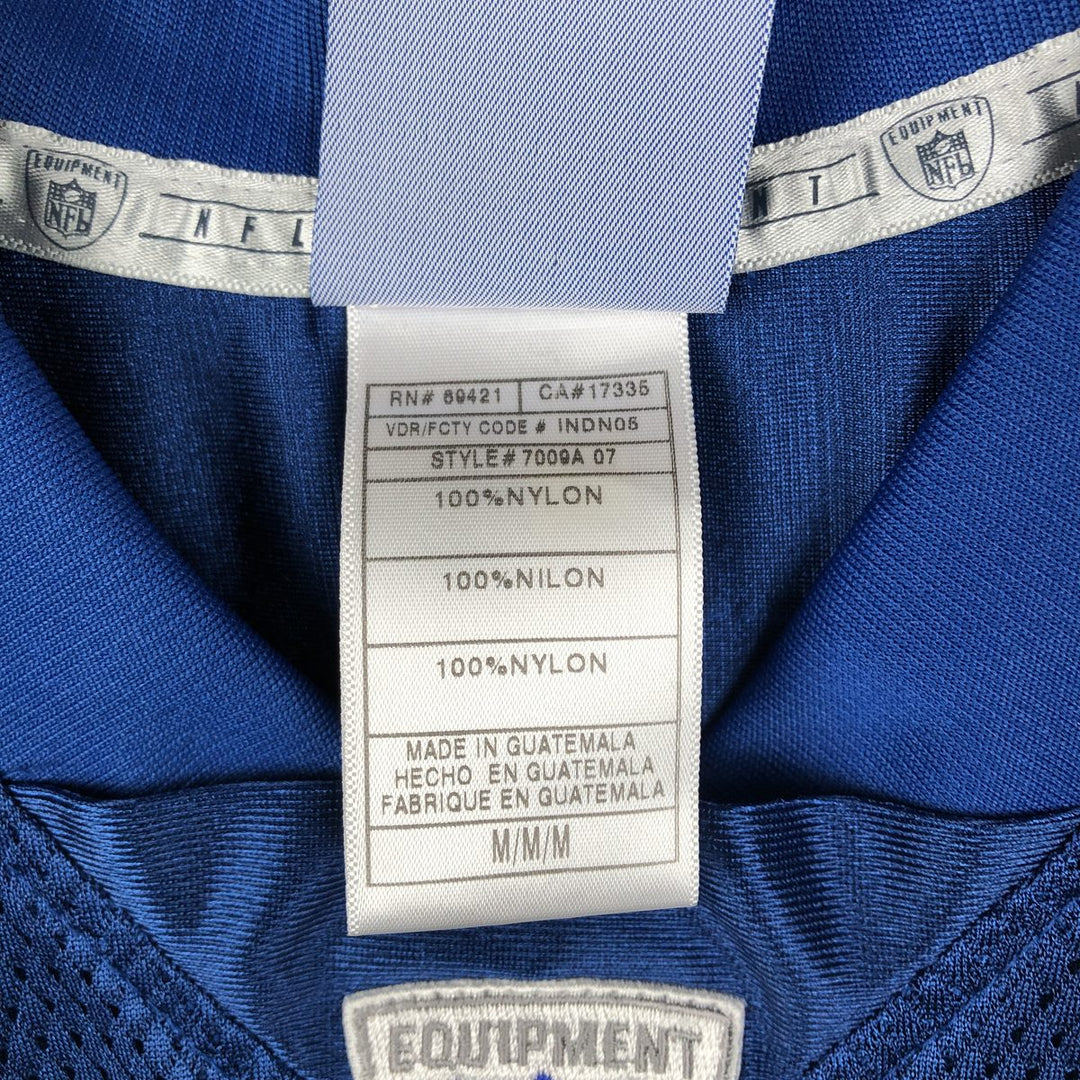 Reebok NFL New England Patriots V-Neck Mesh Game Shirt Football Shirt Men's Size M (approx.) Nylon blue type Vintage Second Hand