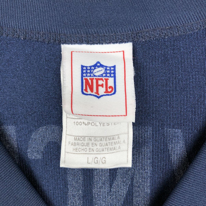 NFL Denver Broncos V-neck Game Shirt Football Shirt Men's Size L polyester navy blue type Vintage Second Hand