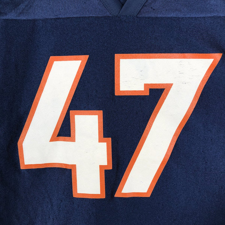 NFL Denver Broncos V-neck Game Shirt Football Shirt Men's Size L polyester navy blue type Vintage Second Hand