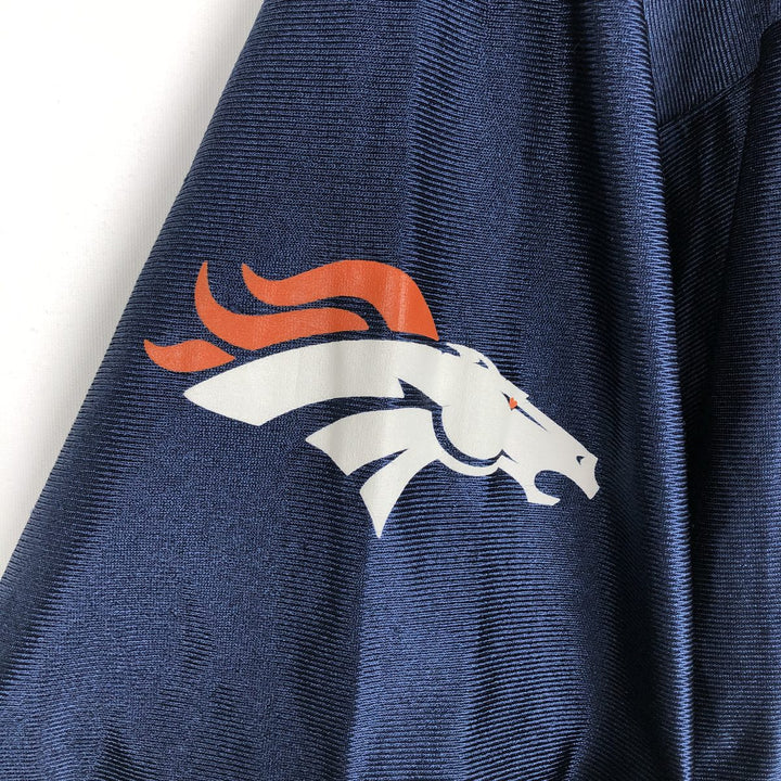 NFL Denver Broncos V-neck Game Shirt Football Shirt Men's Size L polyester navy blue type Vintage Second Hand