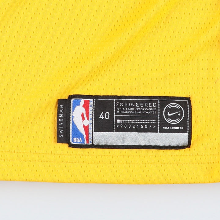 Nike DRI-FIT NBA Los Angeles Lakers V-Neck Mesh Game Shirt Replica Uniform (Men's Size S) polyester yellow type Vintage Second Hand