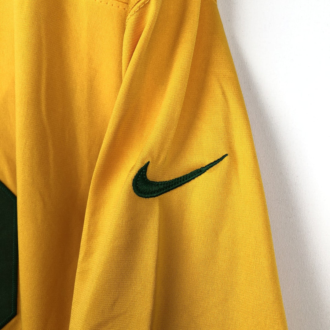 Nike NFL Green Bay Packers V-neck Game Shirt Football Shirt (Men's XL equivalent) unclear yellow type Vintage Second Hand