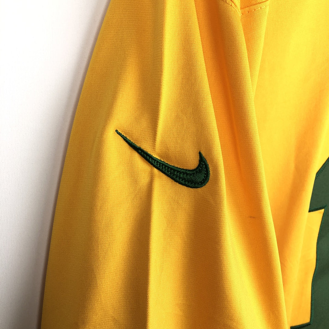 Nike NFL Green Bay Packers V-neck Game Shirt Football Shirt (Men's XL equivalent) unclear yellow type Vintage Second Hand