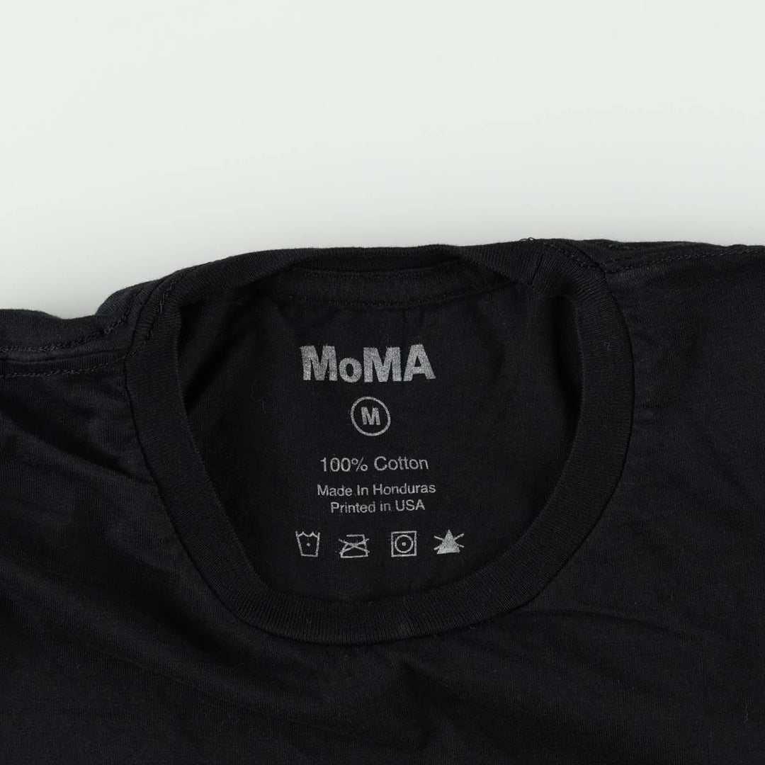 MoMA Art T-shirt, Men's Size M cotton black type Vintage Second Hand