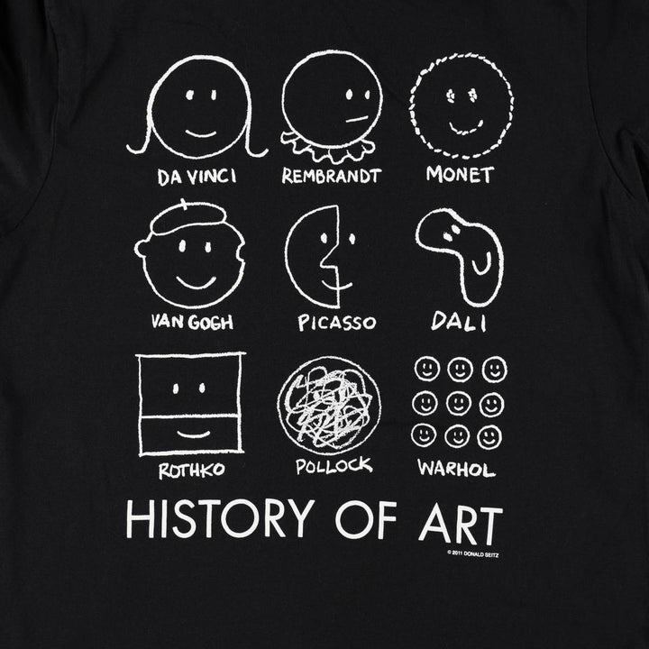 MoMA Art T-shirt, Men's Size M cotton black type Vintage Second Hand