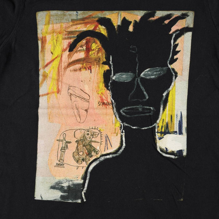 JEAN MICHEL BASQUIAT Jean-Michel Basquiat Art T-shirt Men's Size Small unclear black type Vintage Second Hand