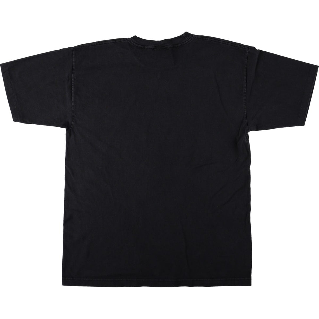 90'S PYRAMID Message Print T-Shirt, Made in USA, Men's XL (approx.), Vintage cotton black type Vintage Second Hand
