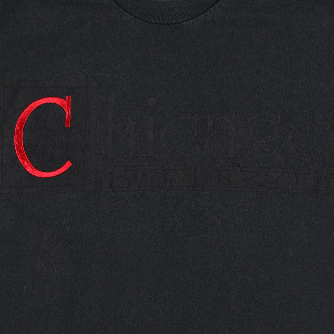 90'S Lee Total Cotton Print T-Shirt, Made in USA, Men's Size M (approx.), Vintage cotton black type Vintage Second Hand