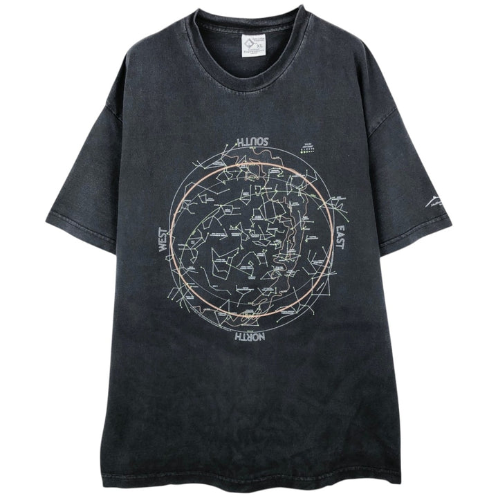90'S Cotton Expressions Print T-Shirt, Made in USA, Men's XL (approx.) cotton black type Vintage Second Hand