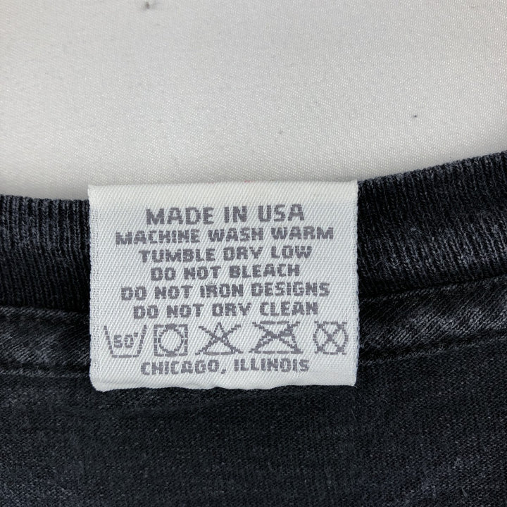 90'S Cotton Expressions Print T-Shirt, Made in USA, Men's XL (approx.) cotton black type Vintage Second Hand