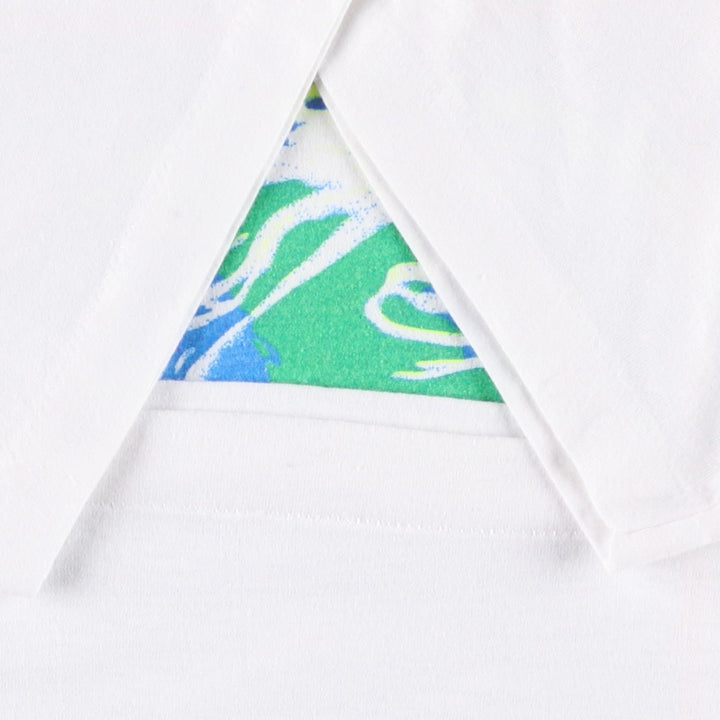 80'S Animal Pattern Print T-Shirt, Men's Size L (Equivalent), Vintage unclear white type Vintage Second Hand