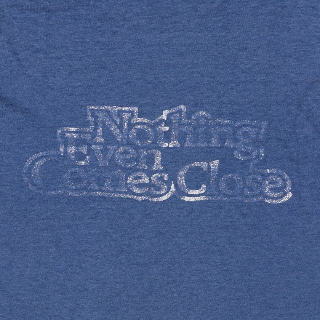 80'S Hanes Fifty-Fifty Blue Tag Parody Print T-Shirt, Made in USA, Men's XL Equivalent, Vintage cotton blue type Vintage Second Hand