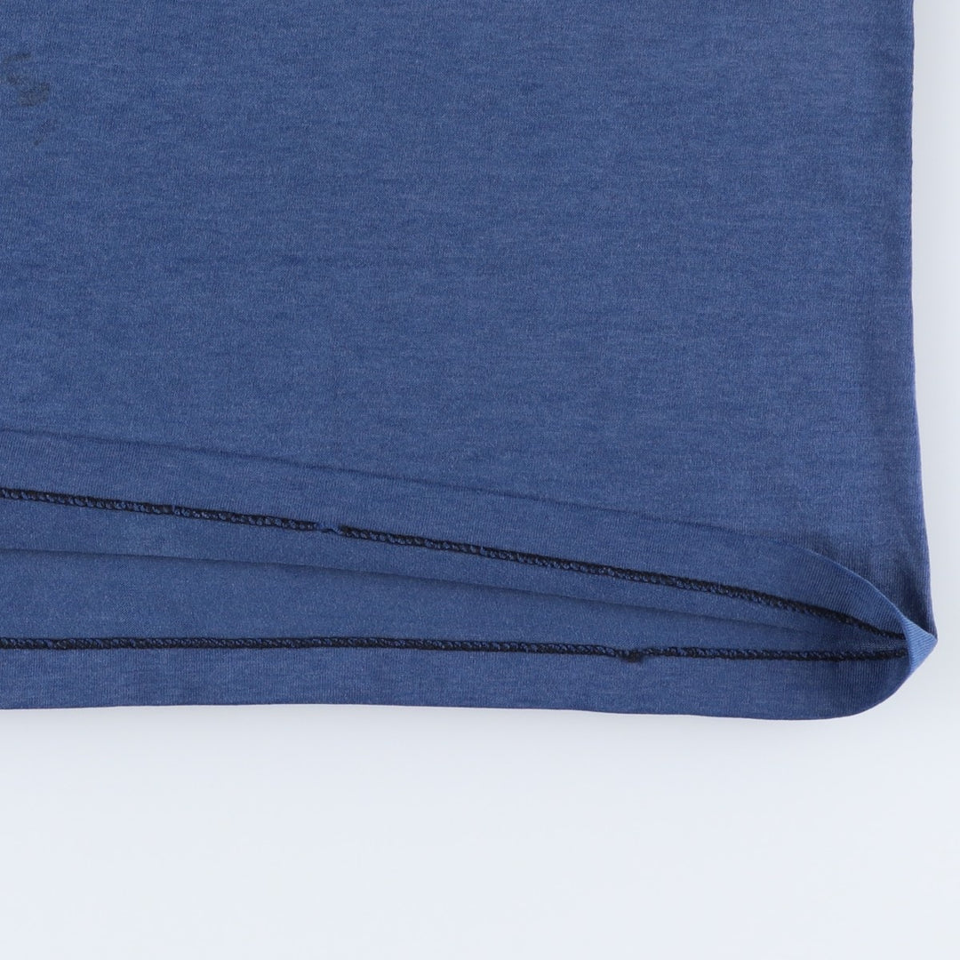 80'S Hanes Fifty-Fifty Blue Tag Parody Print T-Shirt, Made in USA, Men's XL Equivalent, Vintage cotton blue type Vintage Second Hand