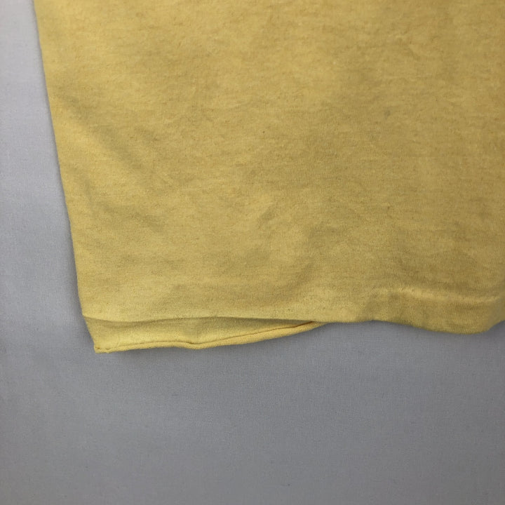 90'S SSI Print T-Shirt, Made in USA, Men's Size L (Equivalent), Vintage cotton yellow type Vintage Second Hand
