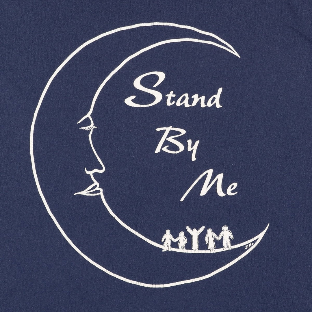 90'S Fruit of the Loom Best Printed T-shirt, Made in USA, Men's XL, Vintage cotton navy blue type Vintage Second Hand