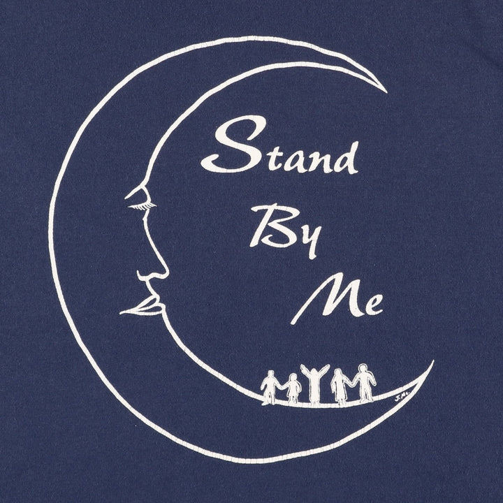 90'S Fruit of the Loom Best Printed T-shirt, Made in USA, Men's XL, Vintage cotton navy blue type Vintage Second Hand