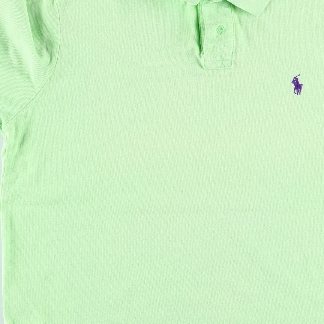 Ralph Lauren POLO by Ralph Lauren CUSTOM FIT short sleeve polo shirt, men's XL size cotton Mint green Vintage Second Hand