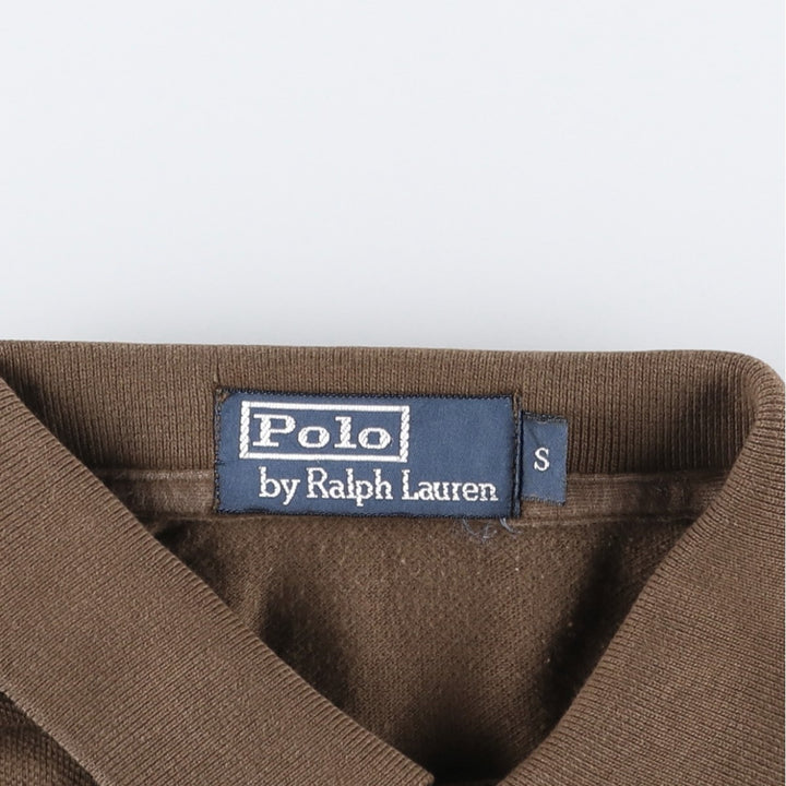 Ralph Lauren POLO by Ralph Lauren short sleeve polo shirt, size S for men cotton brown type Vintage Second Hand