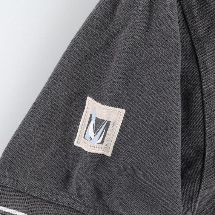 Big Size ROBE DI KAPPA Les Voiles de Saint-Tropez Short-Sleeve Polo Shirt (Men's XXXL equivalent) cotton gray type Vintage Second Hand