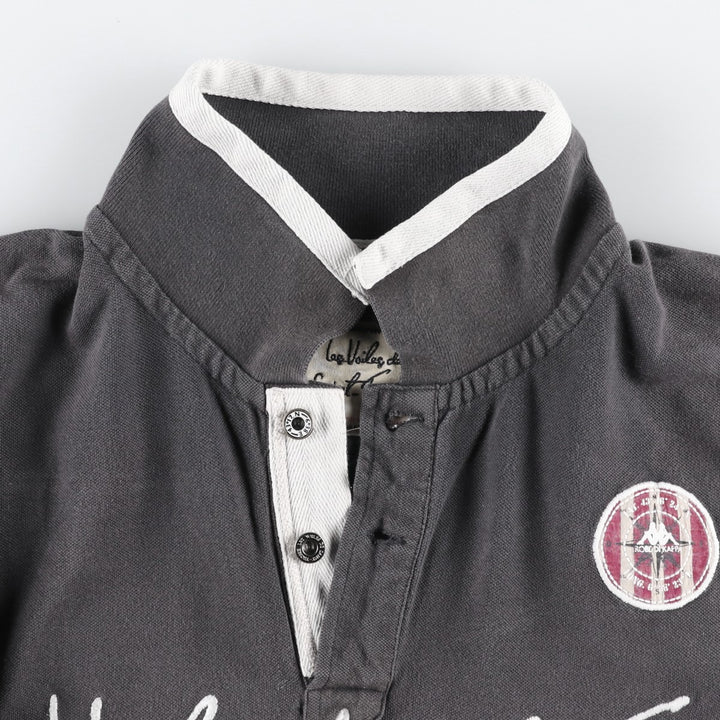 Big Size ROBE DI KAPPA Les Voiles de Saint-Tropez Short-Sleeve Polo Shirt (Men's XXXL equivalent) cotton gray type Vintage Second Hand