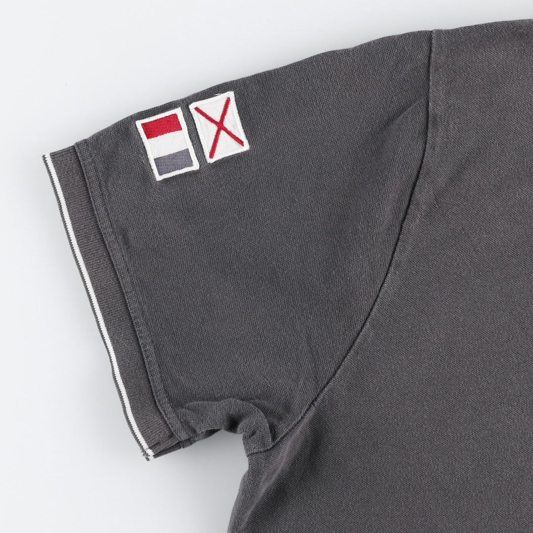 Big Size ROBE DI KAPPA Les Voiles de Saint-Tropez Short-Sleeve Polo Shirt (Men's XXXL equivalent) cotton gray type Vintage Second Hand