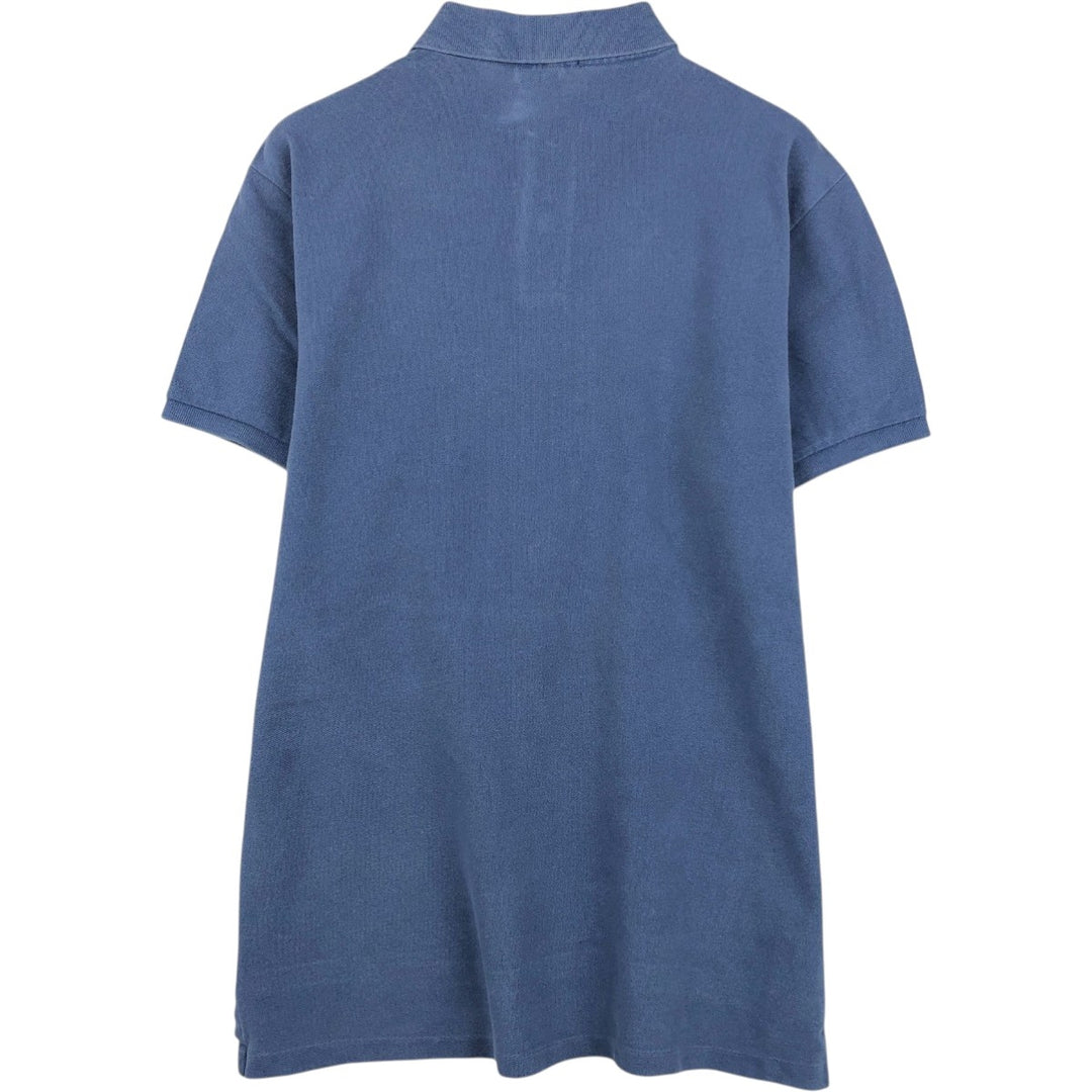 Ralph Lauren POLO by Ralph Lauren CUSTOM FIT short sleeve polo shirt, men's size L cotton blue type Vintage Second Hand