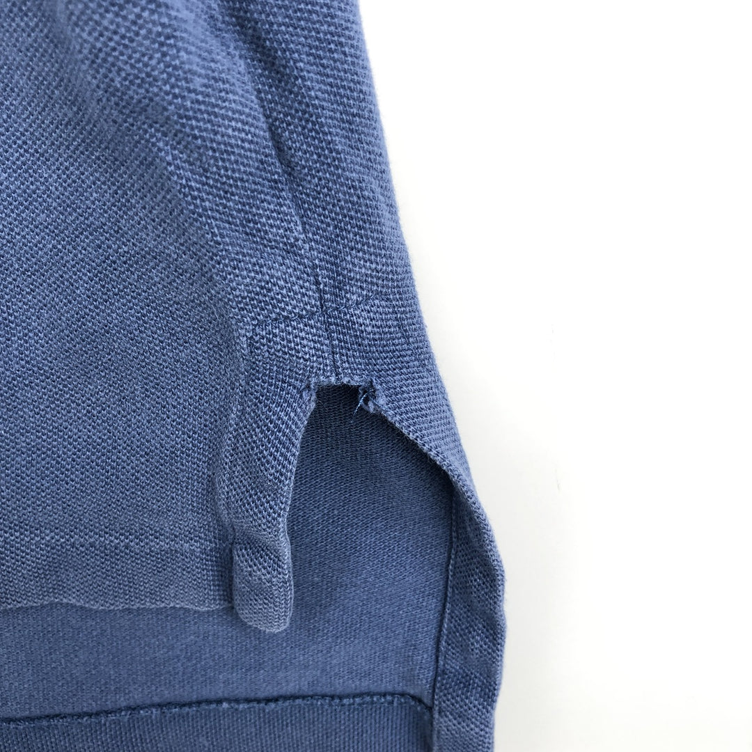 Ralph Lauren POLO by Ralph Lauren CUSTOM FIT short sleeve polo shirt, men's size L cotton blue type Vintage Second Hand