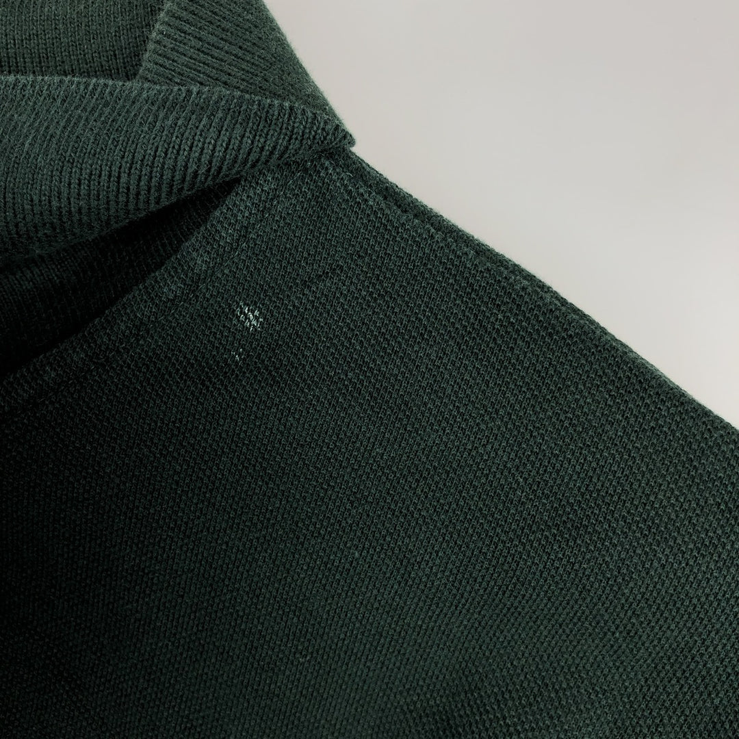 Brooks Brothers Golden Fleece Short-Sleeve Polo Shirt, Made in USA, Men's Size L (approx.) cotton Green type dark green Vintage Second Hand
