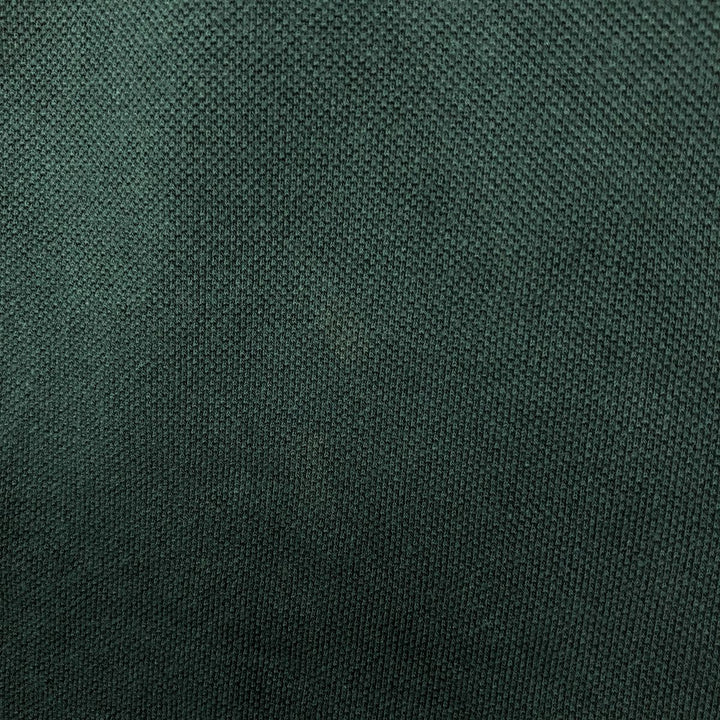 Brooks Brothers Golden Fleece Short-Sleeve Polo Shirt, Made in USA, Men's Size L (approx.) cotton Green type dark green Vintage Second Hand