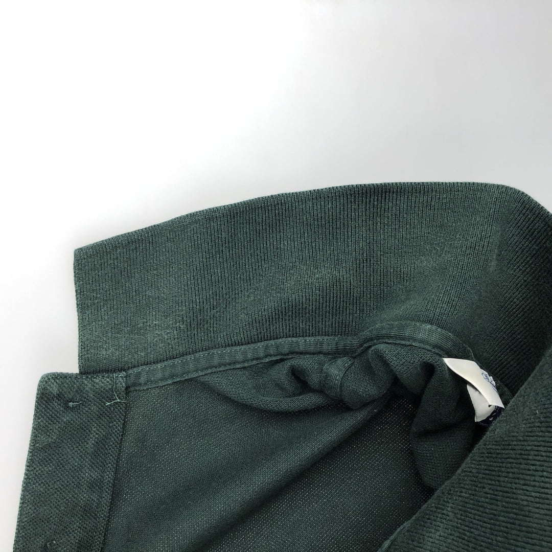 Brooks Brothers Golden Fleece Short-Sleeve Polo Shirt, Made in USA, Men's Size L (approx.) cotton Green type dark green Vintage Second Hand