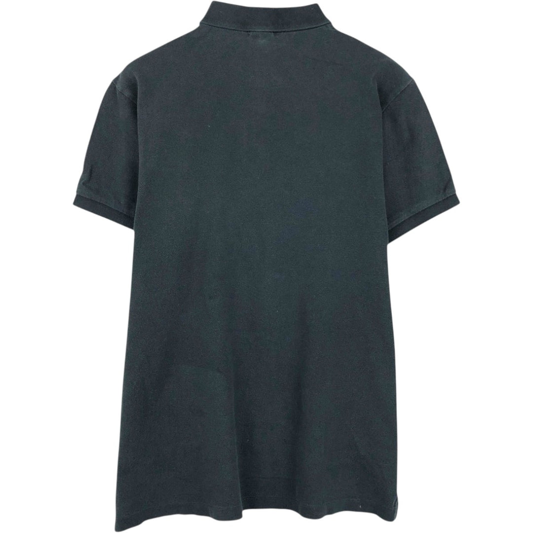 Ralph Lauren POLO by Ralph Lauren CUSTOM FIT short sleeve polo shirt, men's size L cotton black type Vintage Second Hand