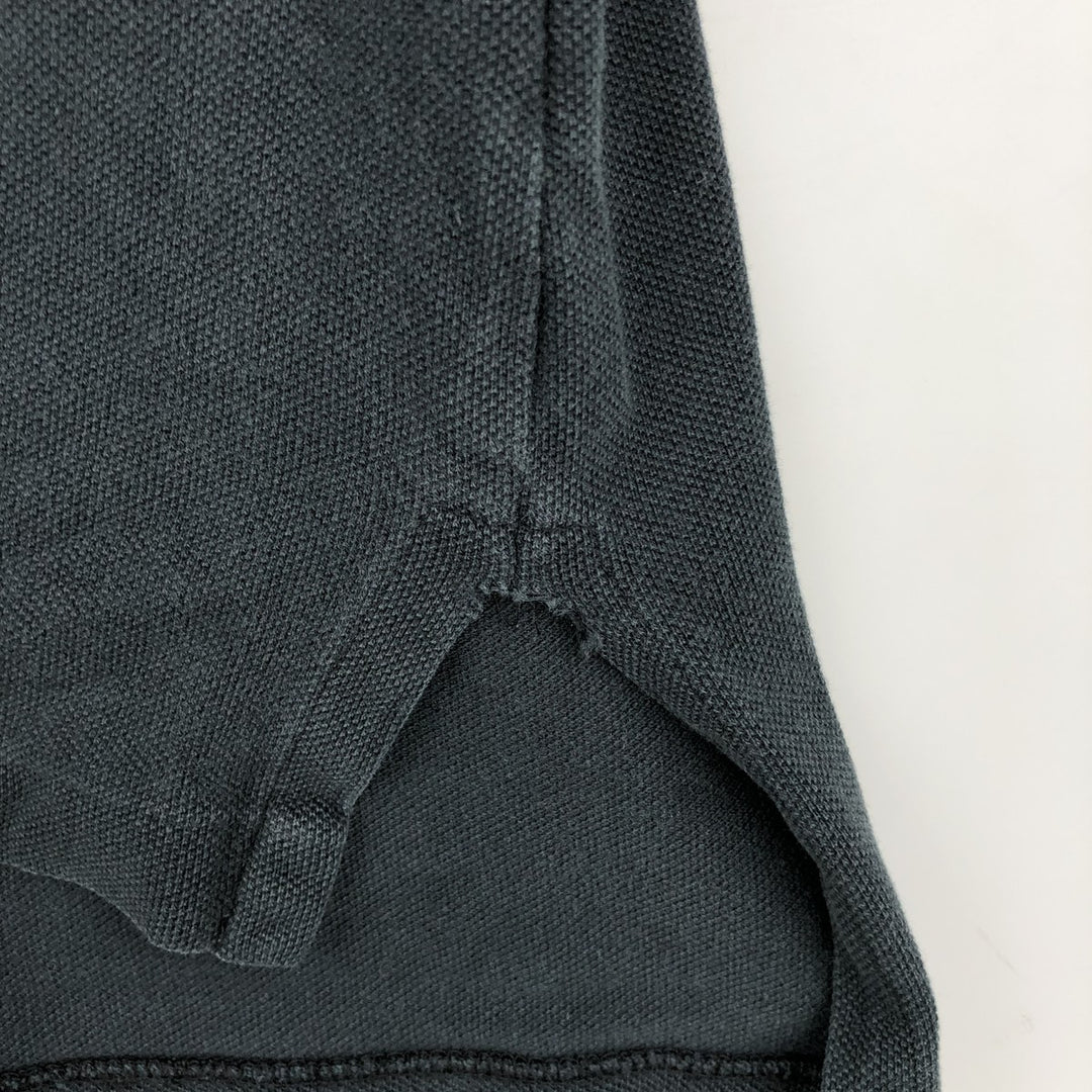 Ralph Lauren POLO by Ralph Lauren CUSTOM FIT short sleeve polo shirt, men's size L cotton black type Vintage Second Hand
