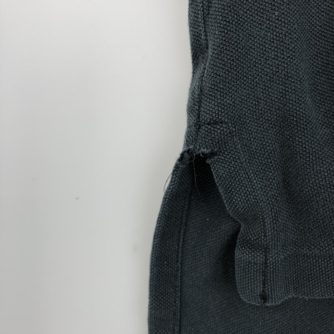 Ralph Lauren POLO by Ralph Lauren CUSTOM FIT short sleeve polo shirt, men's size L cotton black type Vintage Second Hand