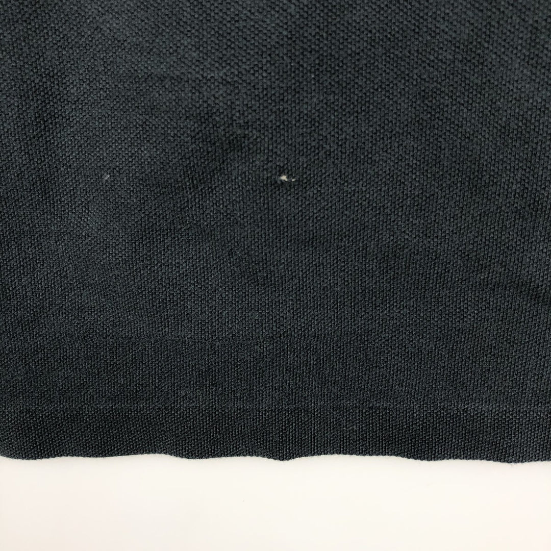 Ralph Lauren POLO by Ralph Lauren CUSTOM FIT short sleeve polo shirt, men's size L cotton black type Vintage Second Hand