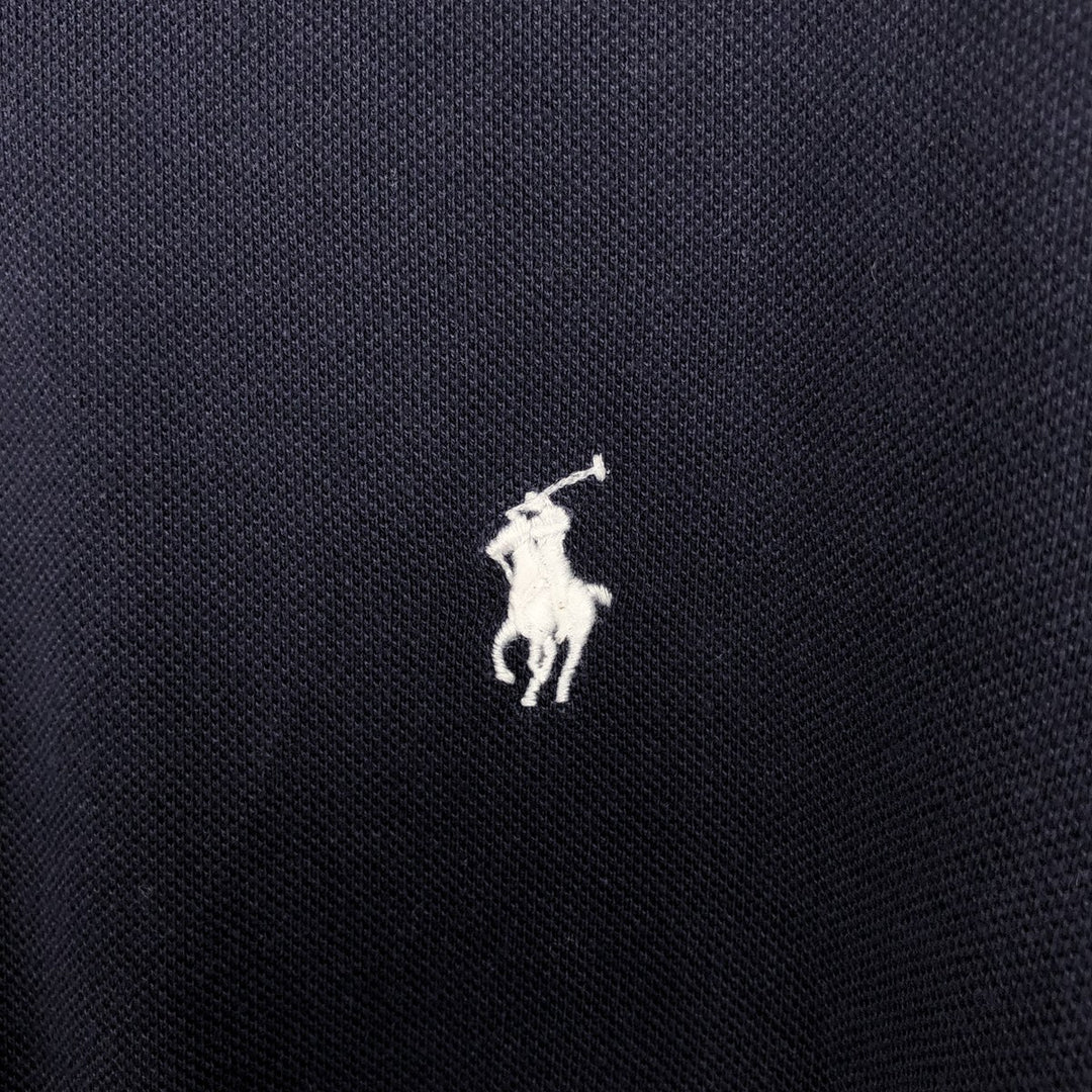Ralph Lauren POLO RALPH LAUREN CUSTOM SLIM FIT short sleeve polo shirt men's size M cotton black type Vintage Second Hand