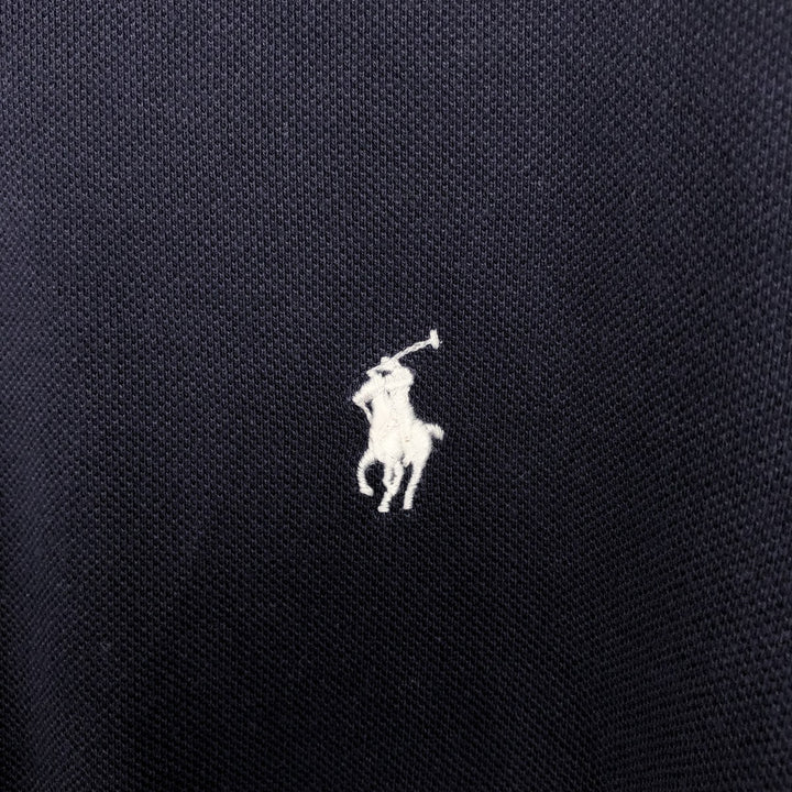 Ralph Lauren POLO RALPH LAUREN CUSTOM SLIM FIT short sleeve polo shirt men's size M cotton black type Vintage Second Hand