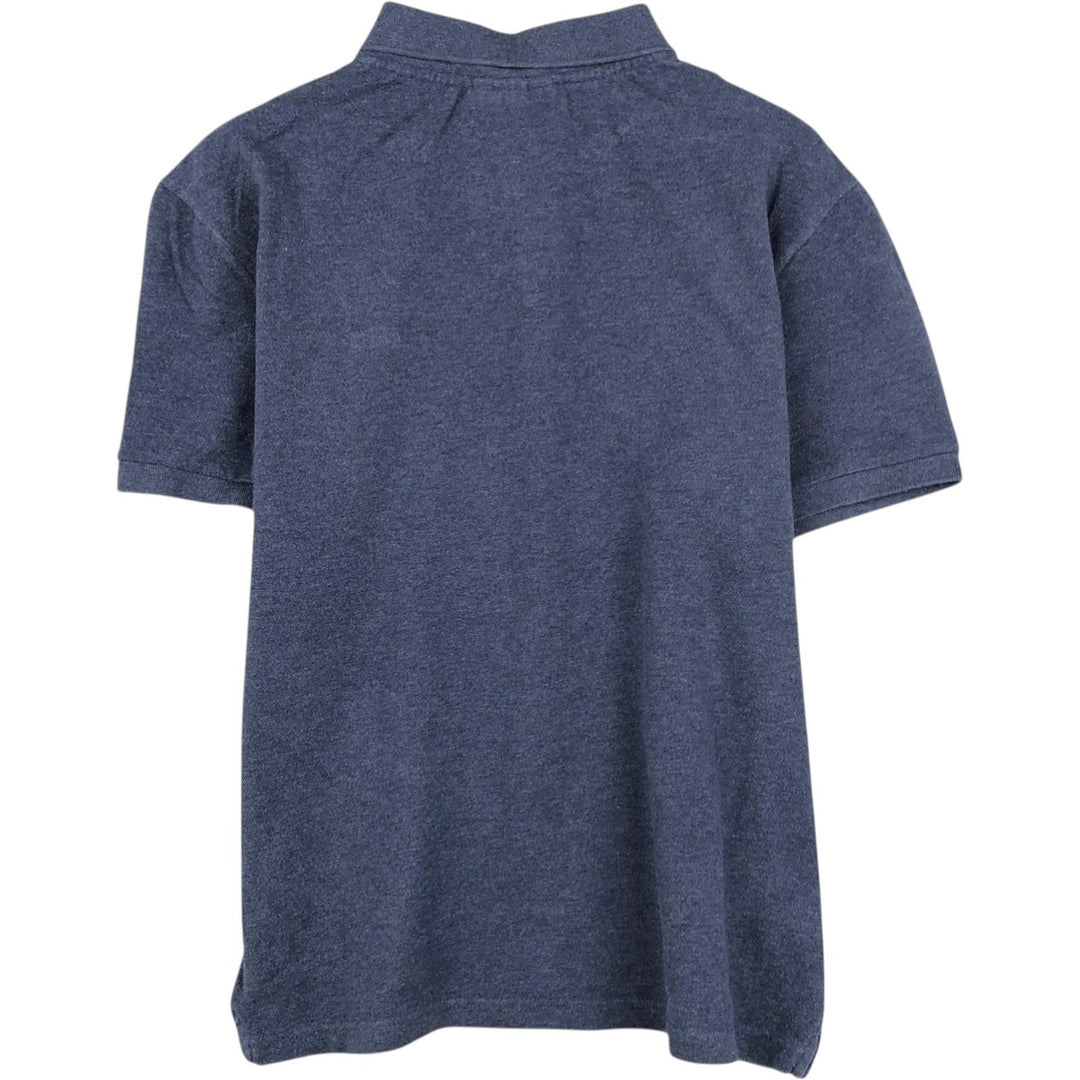 Lacoste LACOSTE SLIM FIT short sleeve polo shirt, men's size M cotton navy blue type Vintage Second Hand