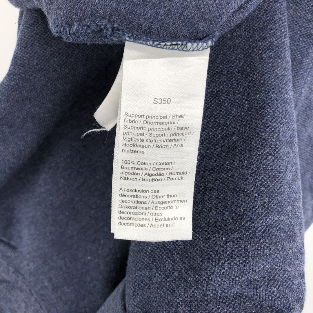 Lacoste LACOSTE SLIM FIT short sleeve polo shirt, men's size M cotton navy blue type Vintage Second Hand