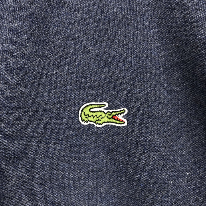 Lacoste LACOSTE SLIM FIT short sleeve polo shirt, men's size M cotton navy blue type Vintage Second Hand
