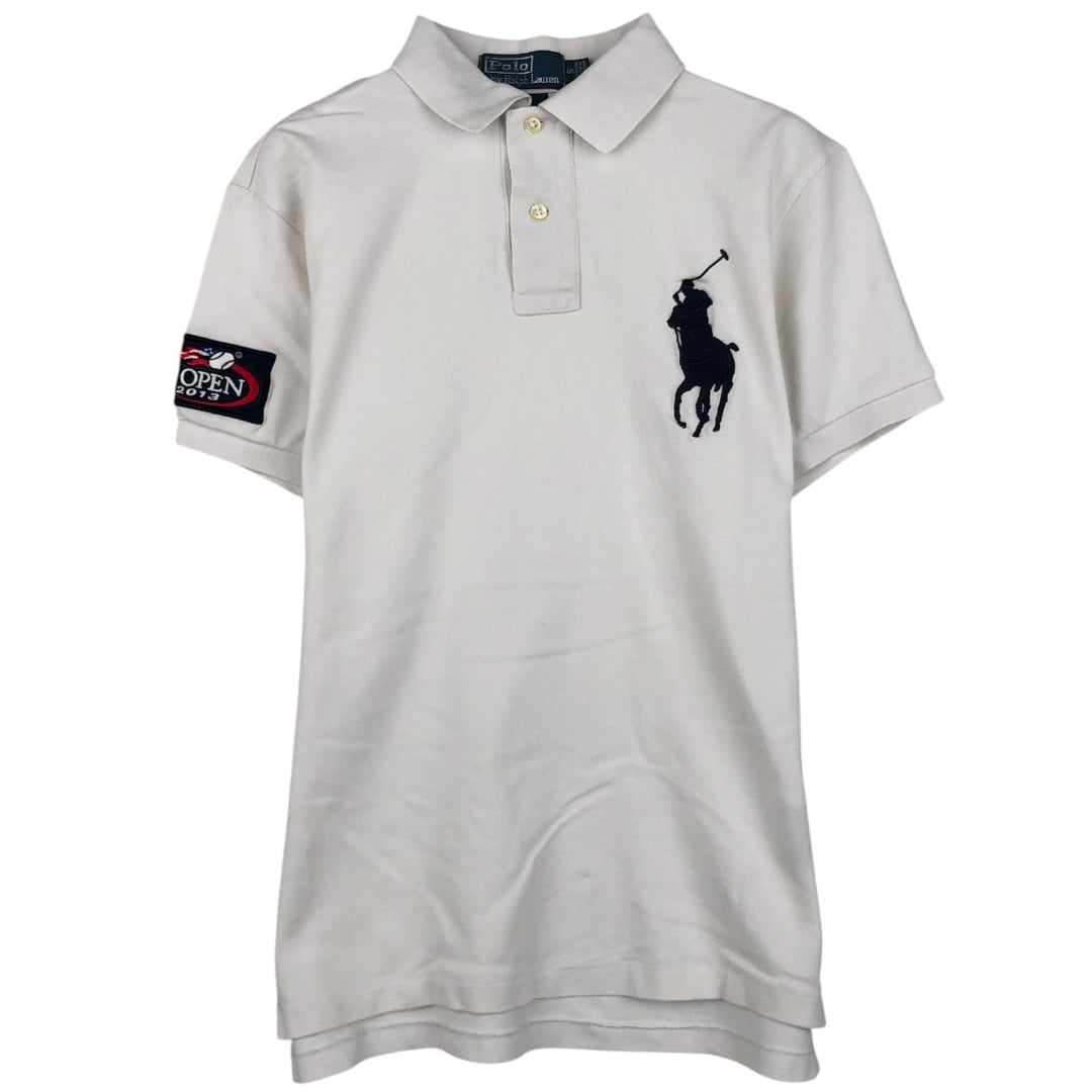 Ralph Lauren POLO by Ralph Lauren SLIM FIT Big Pony Short-Sleeve Polo Shirt (Men's Size S equivalent) cotton white type Vintage Second Hand