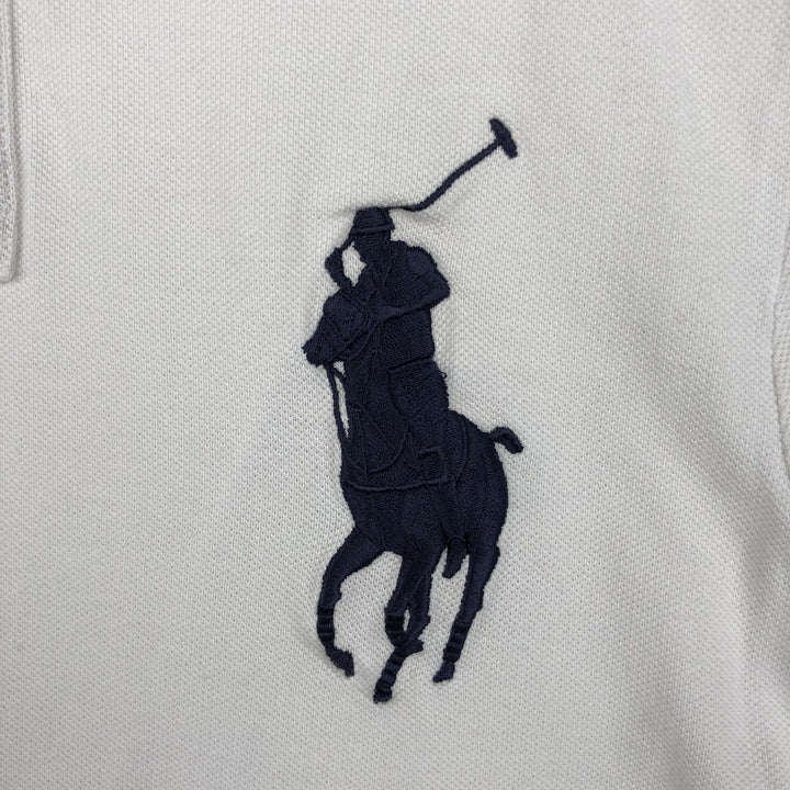 Ralph Lauren POLO by Ralph Lauren SLIM FIT Big Pony Short-Sleeve Polo Shirt (Men's Size S equivalent) cotton white type Vintage Second Hand