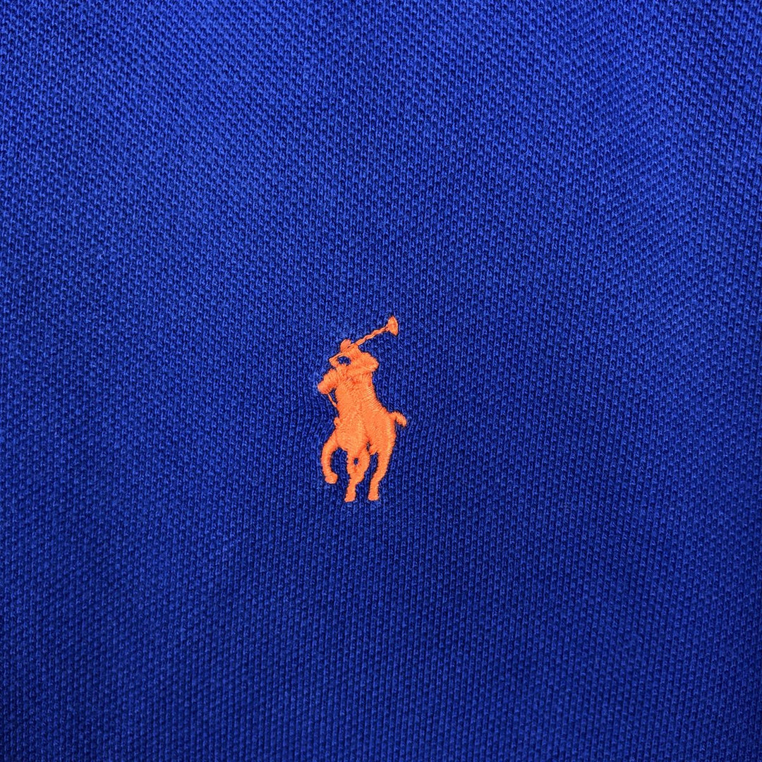 Ralph Lauren POLO RALPH LAUREN CLASSIC FIT short sleeve polo shirt for men size L cotton blue type Vintage Second Hand