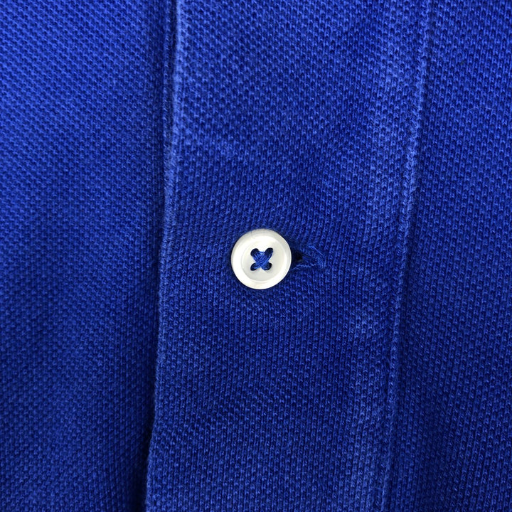 Ralph Lauren POLO RALPH LAUREN CLASSIC FIT short sleeve polo shirt for men size L cotton blue type Vintage Second Hand