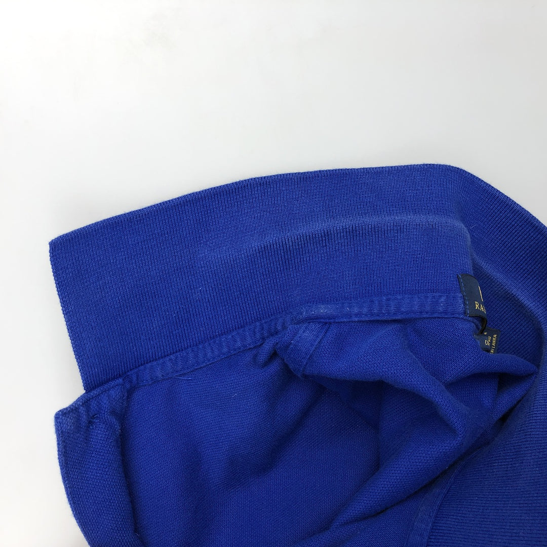 Ralph Lauren POLO RALPH LAUREN CLASSIC FIT short sleeve polo shirt for men size L cotton blue type Vintage Second Hand