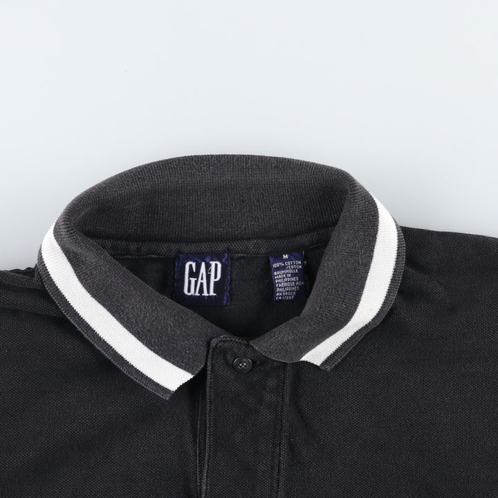 90'S GAP Old Gap Short-Sleeve Polo Shirt, Men's Size M (Equivalent), Vintage cotton black type Vintage Second Hand