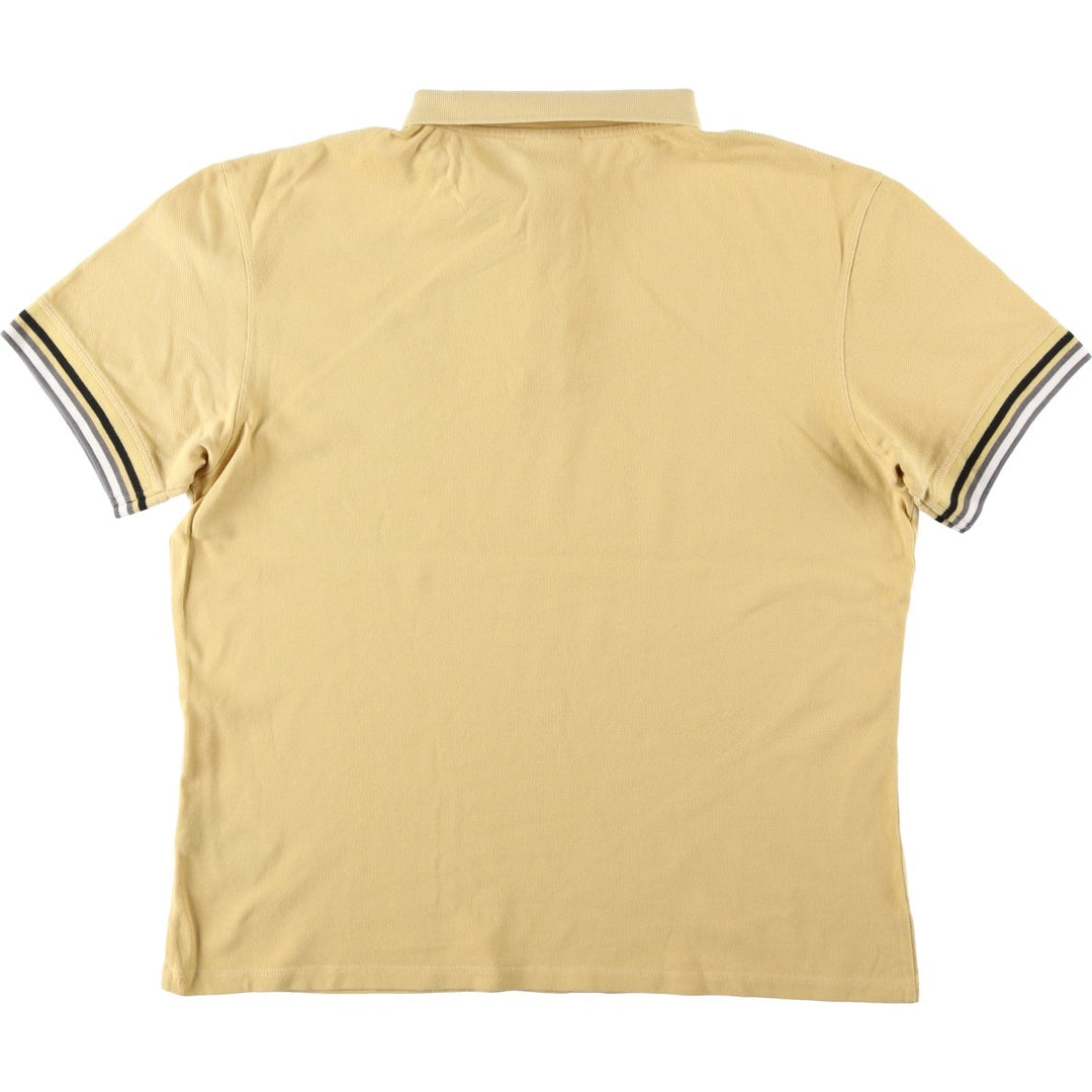 Barbour Tailored Fit Short-Sleeve Polo Shirt, Men's Size XL (approx.) cotton yellow type Vintage Second Hand