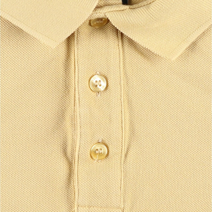 Barbour Tailored Fit Short-Sleeve Polo Shirt, Men's Size XL (approx.) cotton yellow type Vintage Second Hand