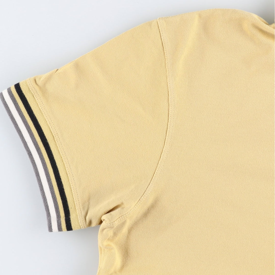 Barbour Tailored Fit Short-Sleeve Polo Shirt, Men's Size XL (approx.) cotton yellow type Vintage Second Hand