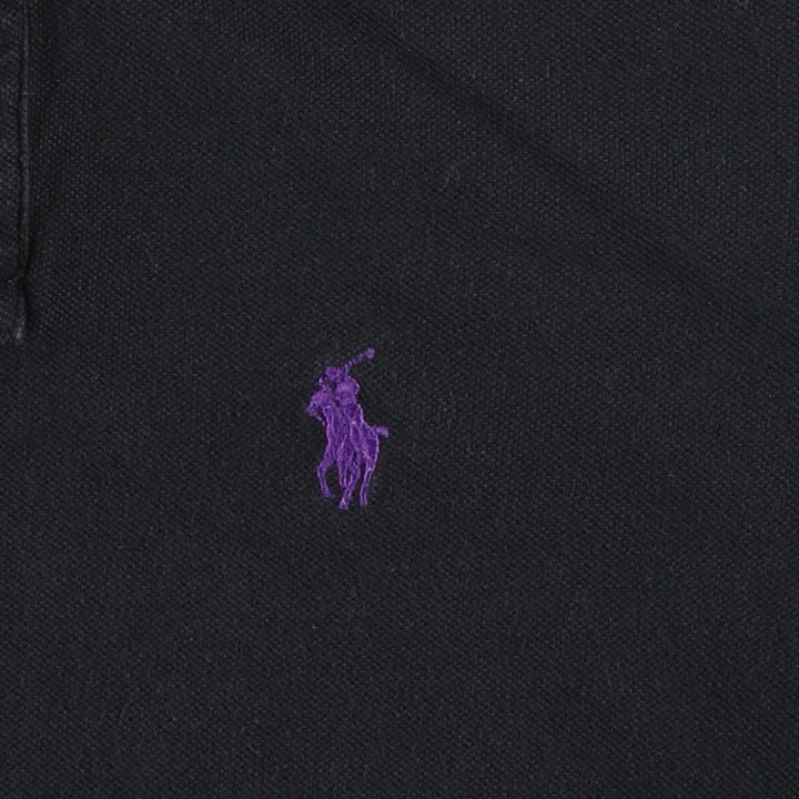 Ralph Lauren POLO by Ralph Lauren CUSTOM FIT short sleeve polo shirt, men's size S cotton black type Vintage Second Hand